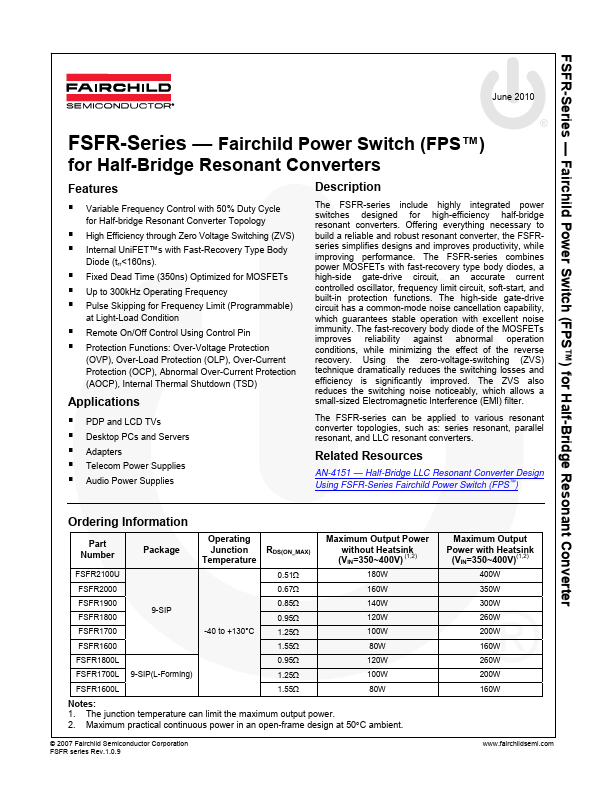 <?=FSFR2000?> डेटा पत्रक पीडीएफ