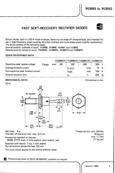 1N3890R Philips