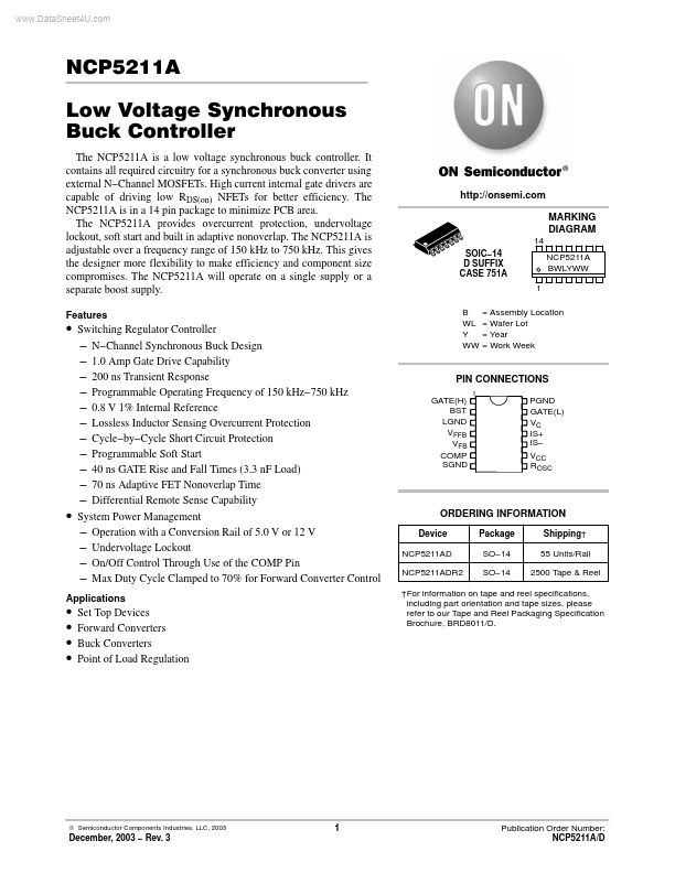 NCP5211A ON Semiconductor