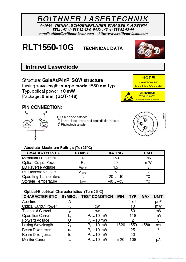 <?=RLT1550-10G?> डेटा पत्रक पीडीएफ