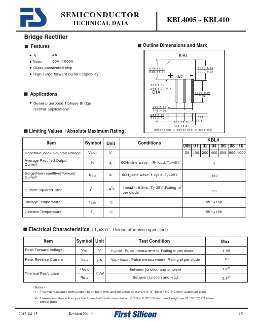 KBL404 First Silicon