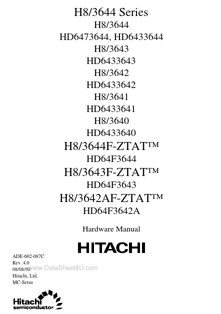 HD6433644 Hitachi Semiconductor