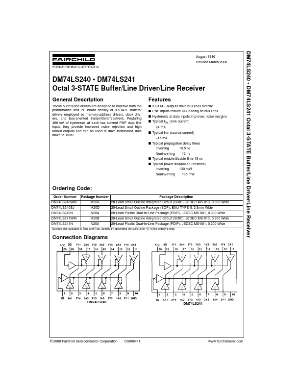 DM74LS240 Fairchild Semiconductor