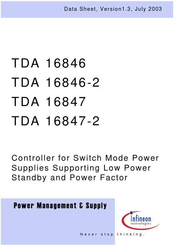 <?=TDA16847-2?> डेटा पत्रक पीडीएफ