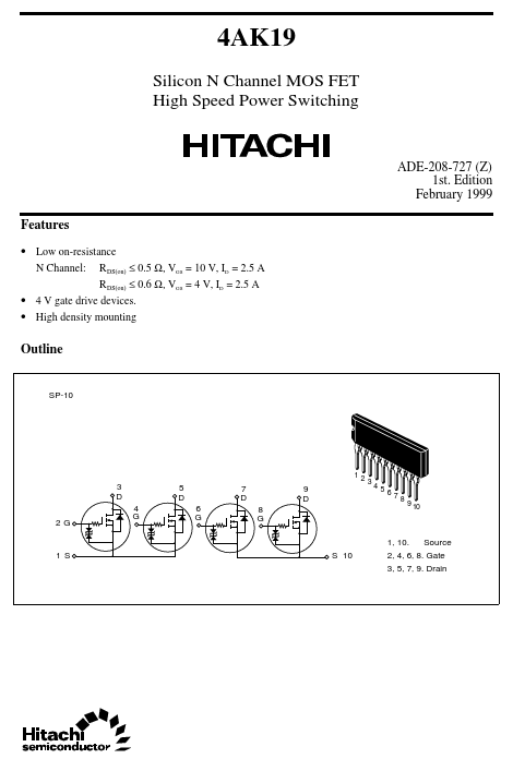 4AK19 Hitachi Semiconductor
