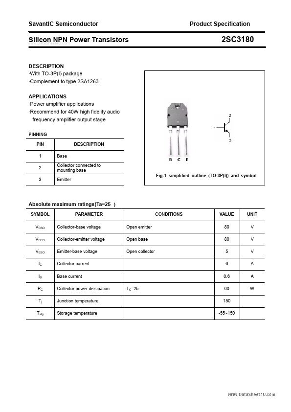 2SC3180 SavantIC