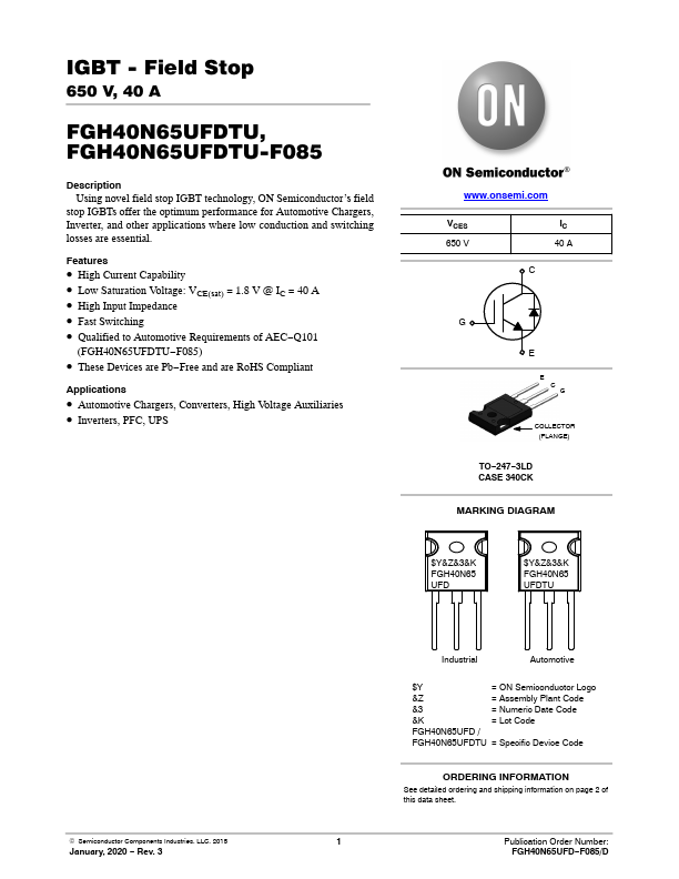 FGH40N65UFDTU