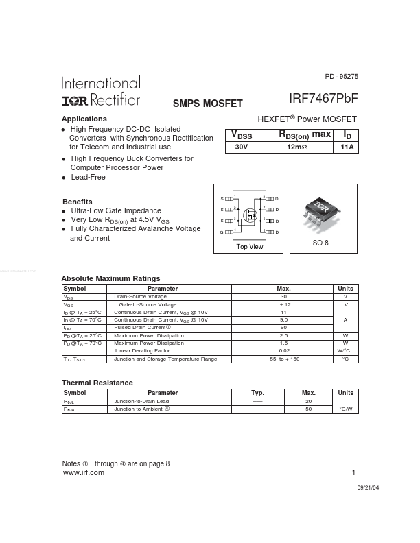 IRF7467PBF