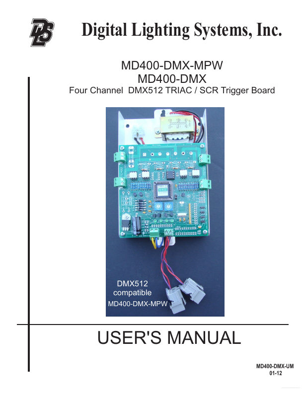 MD400-DMX-MPW Digital Lighting Systems
