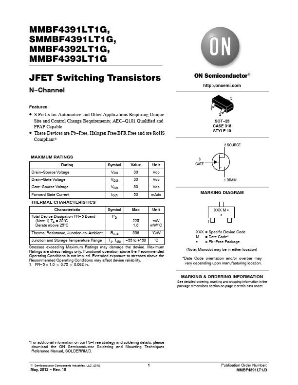 MMBF4393LT1G ON Semiconductor