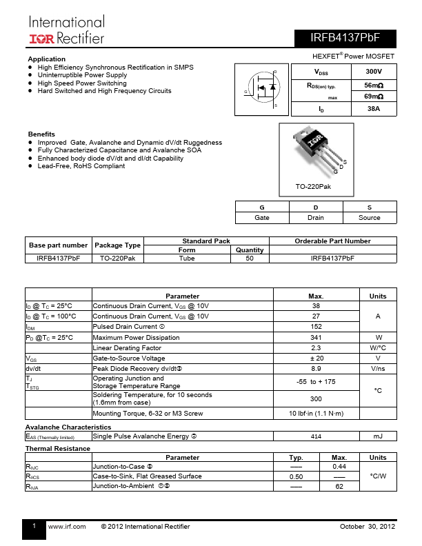 IRFB4137PBF