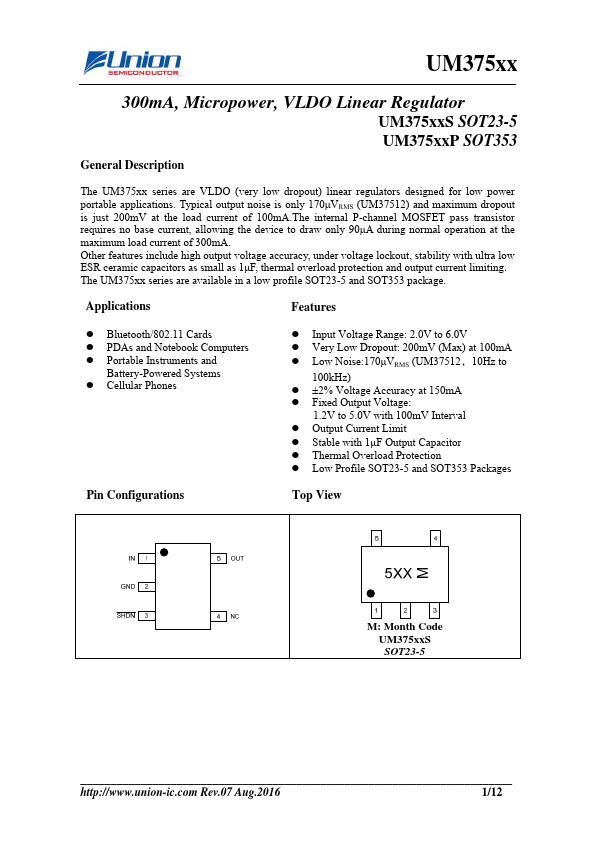 UM37515P Union Semiconductor