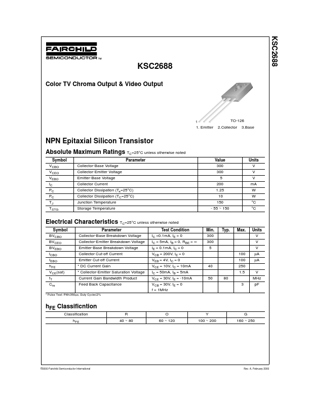 KSC2688 Fairchild Semiconductor