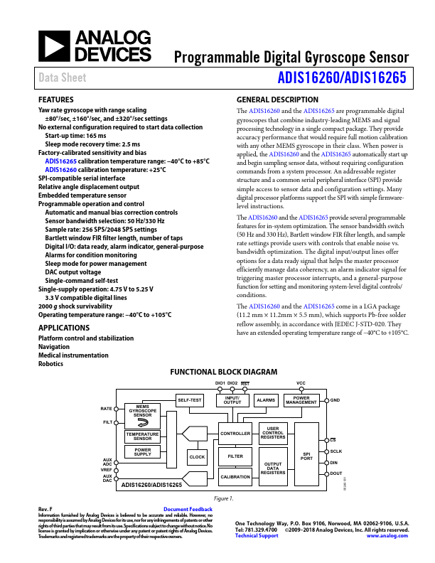 ADIS16260 Analog Devices