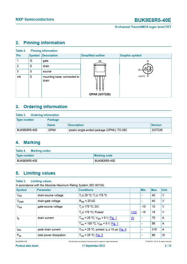 BUK9E8R5-40E