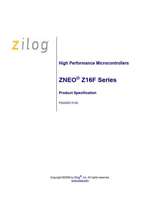 Z16F6411 Zilog