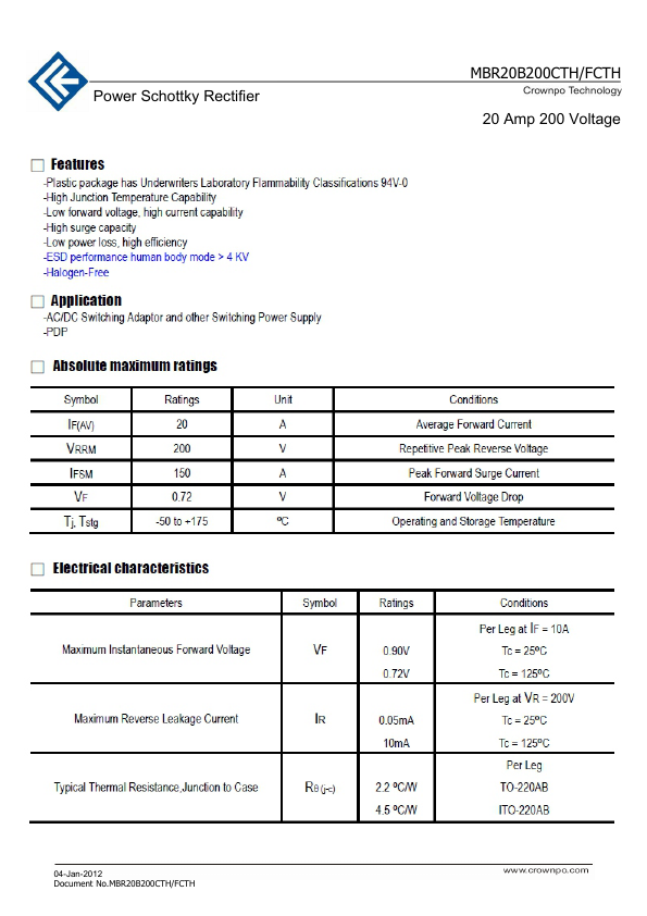 MBR20B200CTH