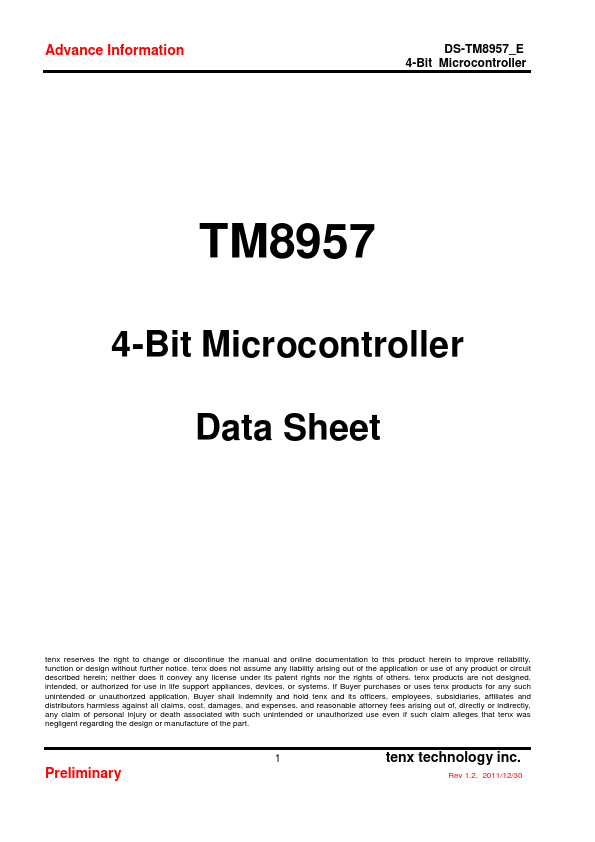 TM8957 tenx technology