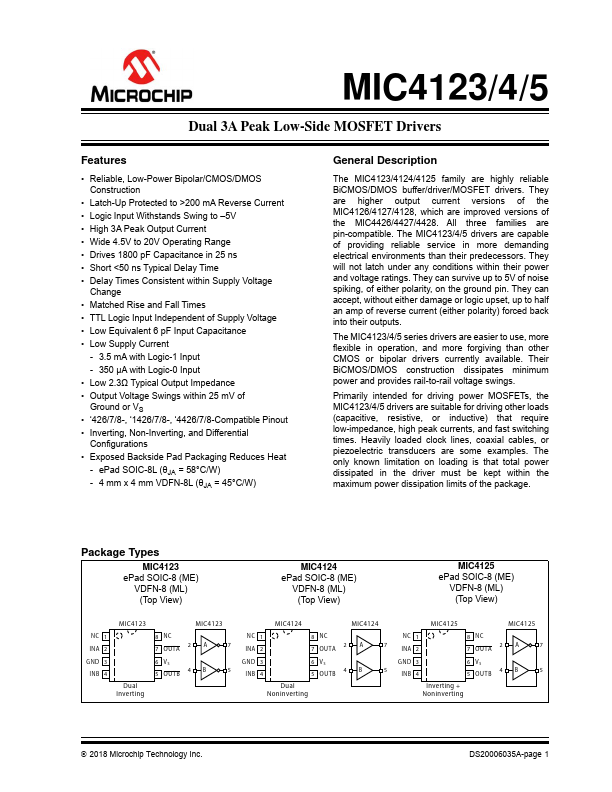 MIC4125 Microchip