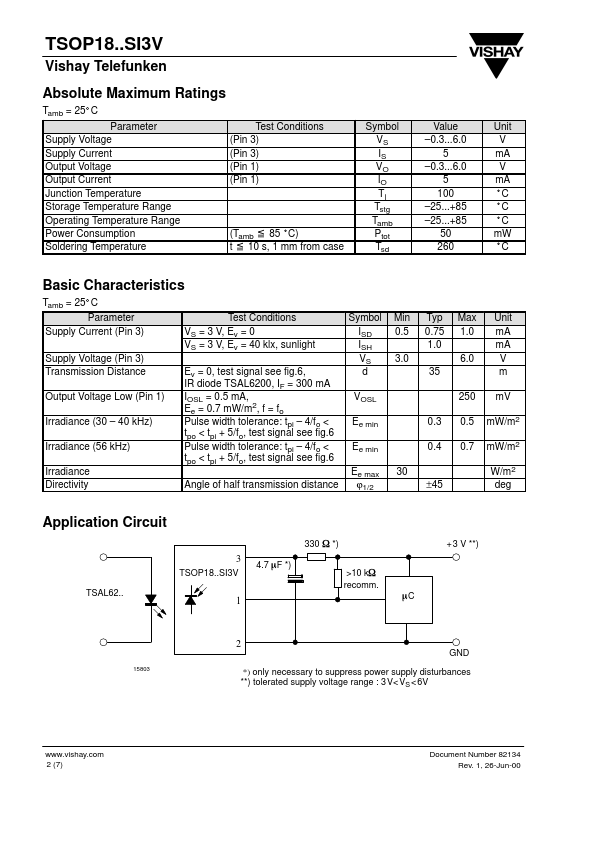 TSOP1838SI3V