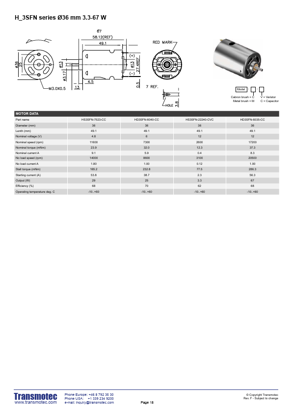 HS3SFN-22240-CVC Transmotec