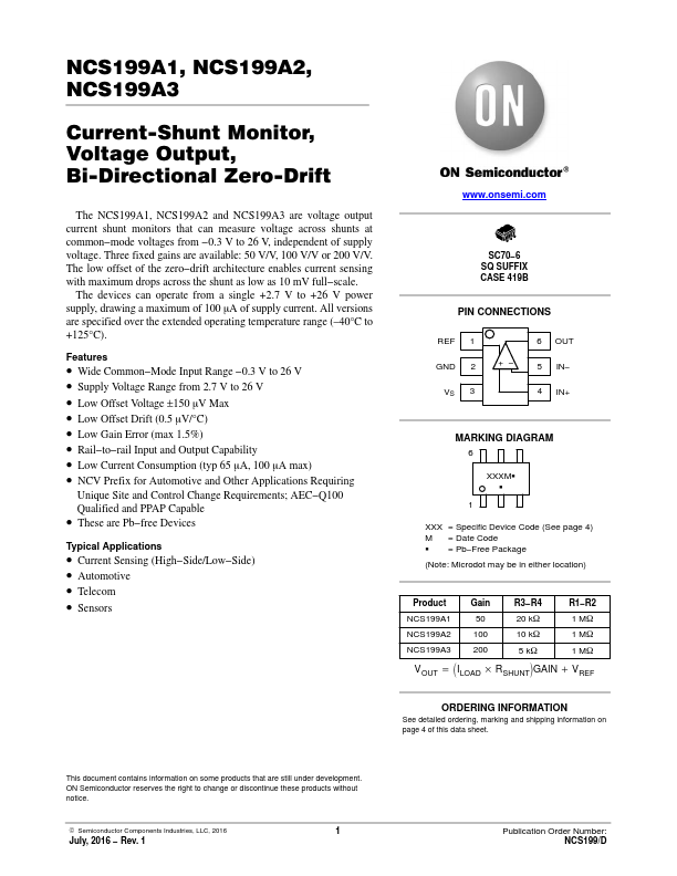 NCS199A2 ON Semiconductor