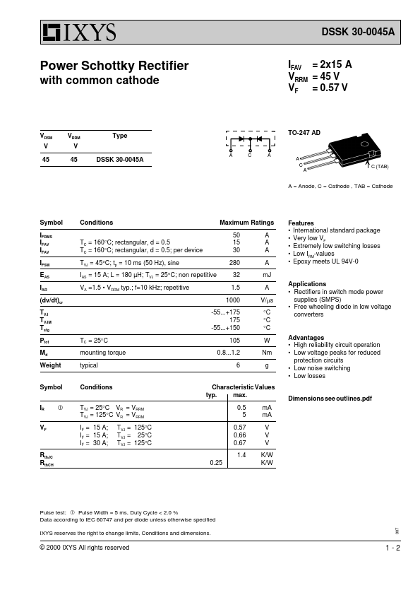 <?=DSSK30-0045A?> डेटा पत्रक पीडीएफ