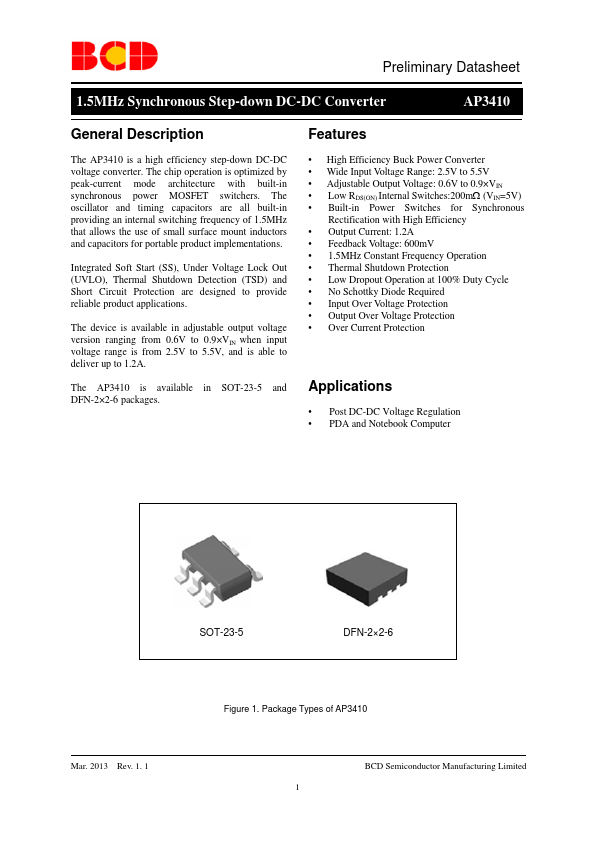 AP3410 BCD Semiconductor