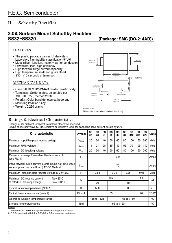 SS320 F.E.C. Semiconductor