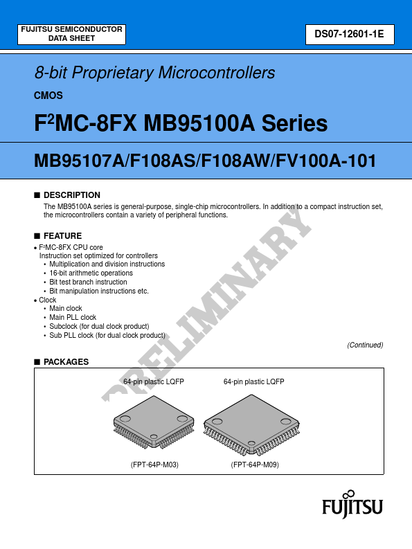 <?=MB9510xA?> डेटा पत्रक पीडीएफ