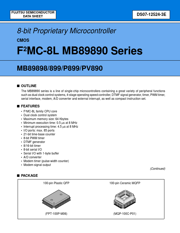 MB89890 Fujitsu Media Devices
