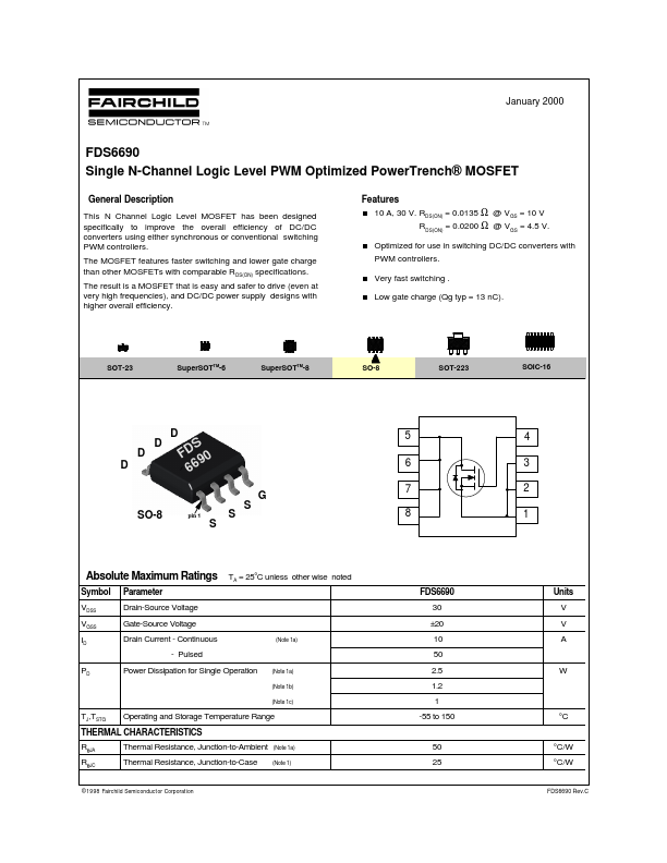 FDS6690 Fairchild Semiconductor