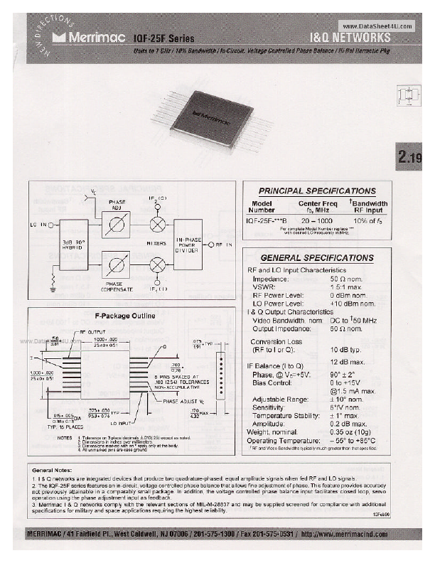 IQF-25F Merrimac Industries