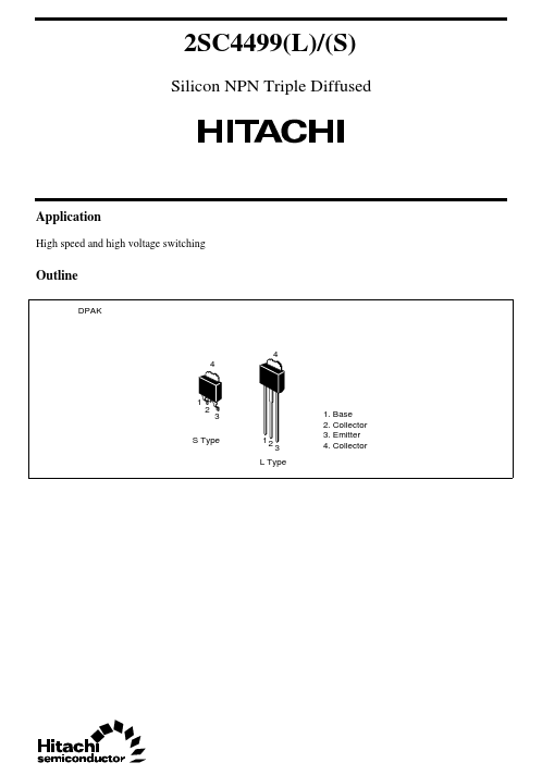 2SC4499 Hitachi Semiconductor