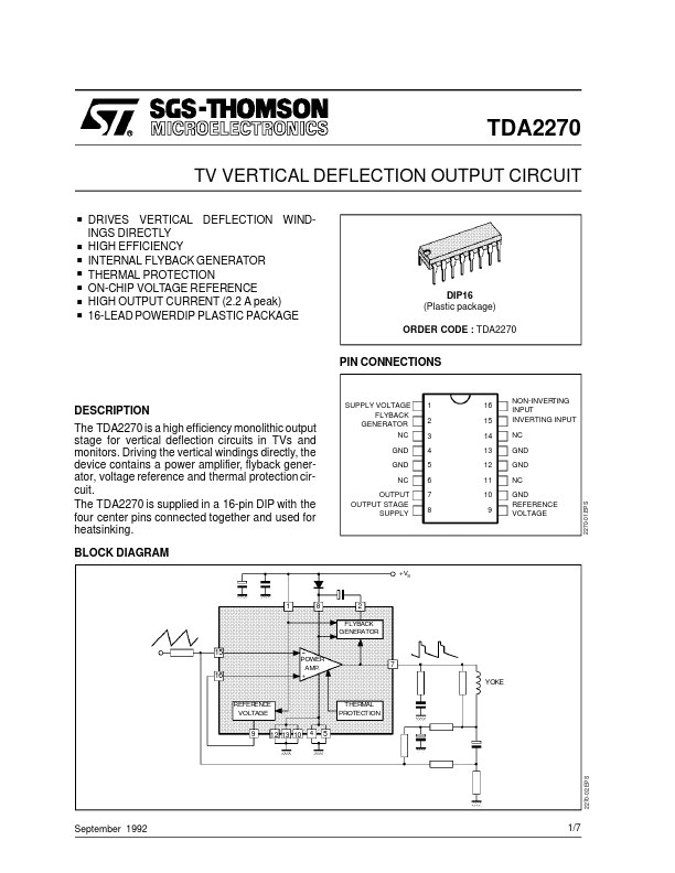 <?=TDA2270?> डेटा पत्रक पीडीएफ