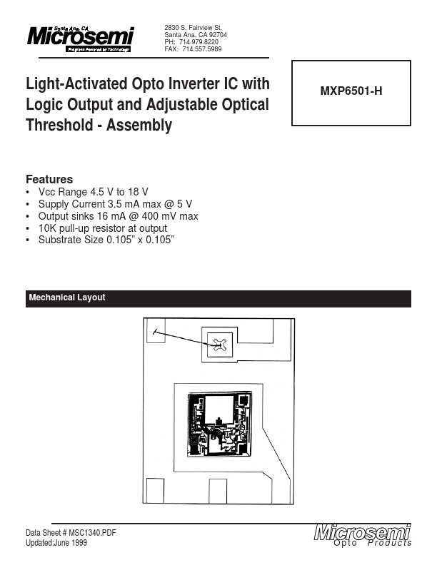 MXP6501-H Microsemi