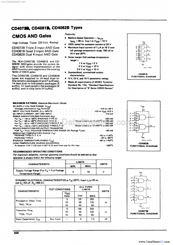 <?=CD4073B?> डेटा पत्रक पीडीएफ