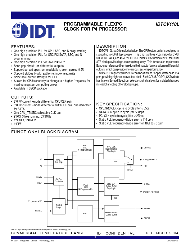 IDTCV110L IDT