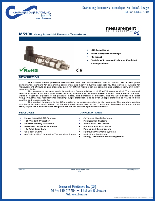 M5100 Measurement Specialties