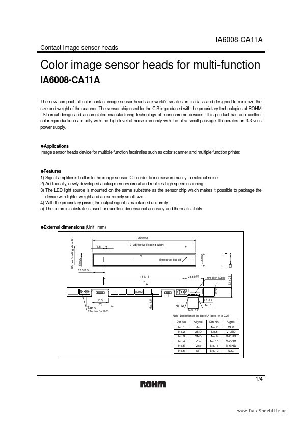 <?=IA6008-CA11A?> डेटा पत्रक पीडीएफ