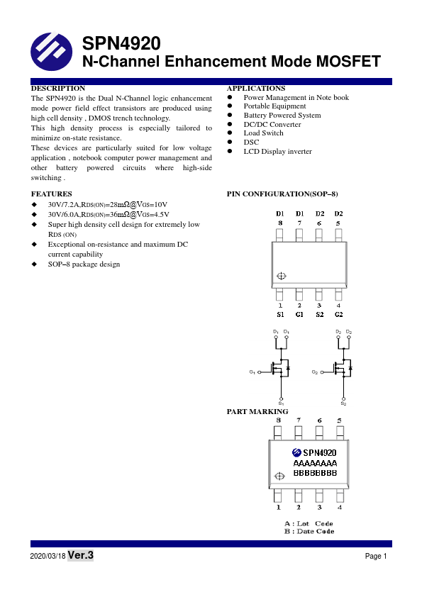 SPN4920 SYNC POWER