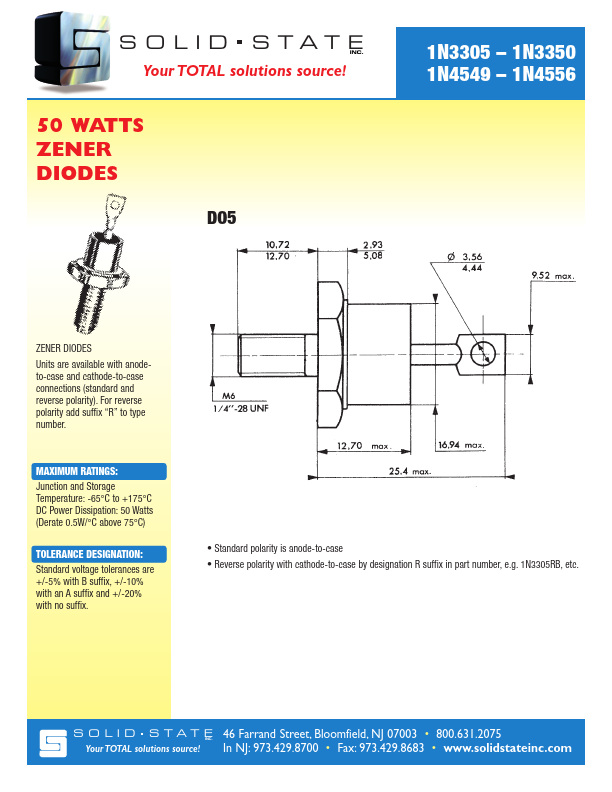 1N3332 Solid State