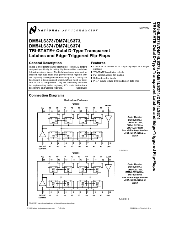 DM74LS373 National Semiconductor