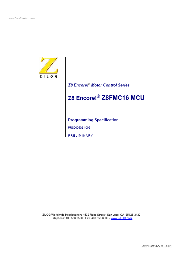 Z8FMC16MCU