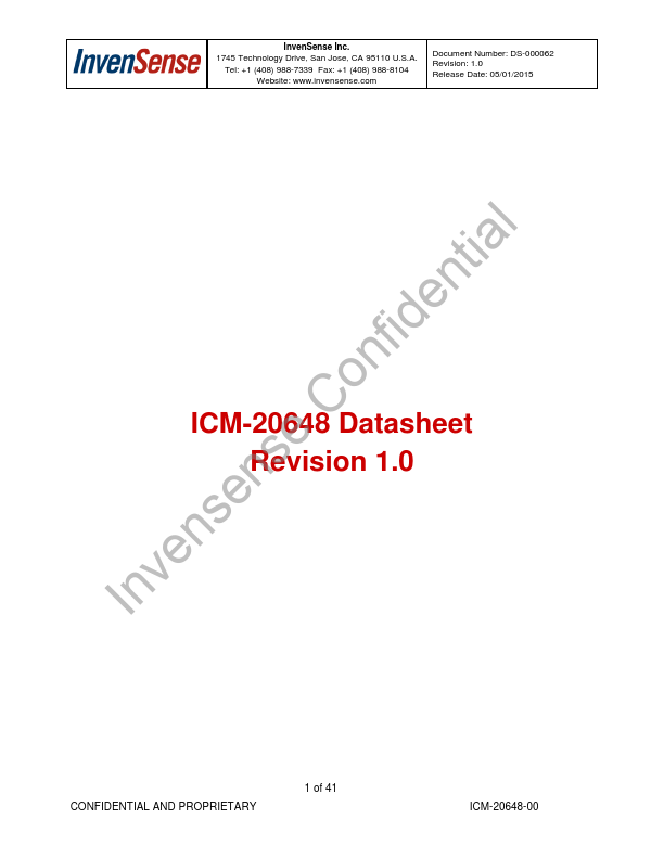 <?=ICM-20648?> डेटा पत्रक पीडीएफ