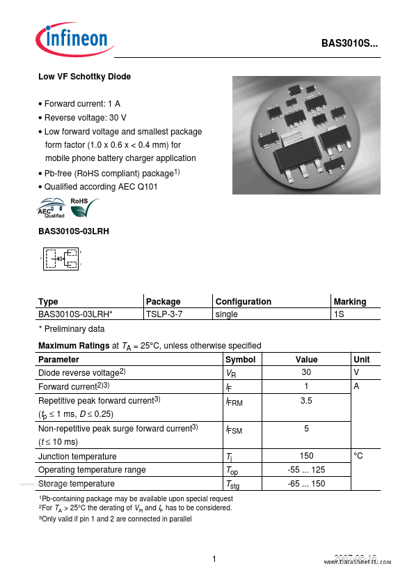 BAS3010S-03LRH Infineon