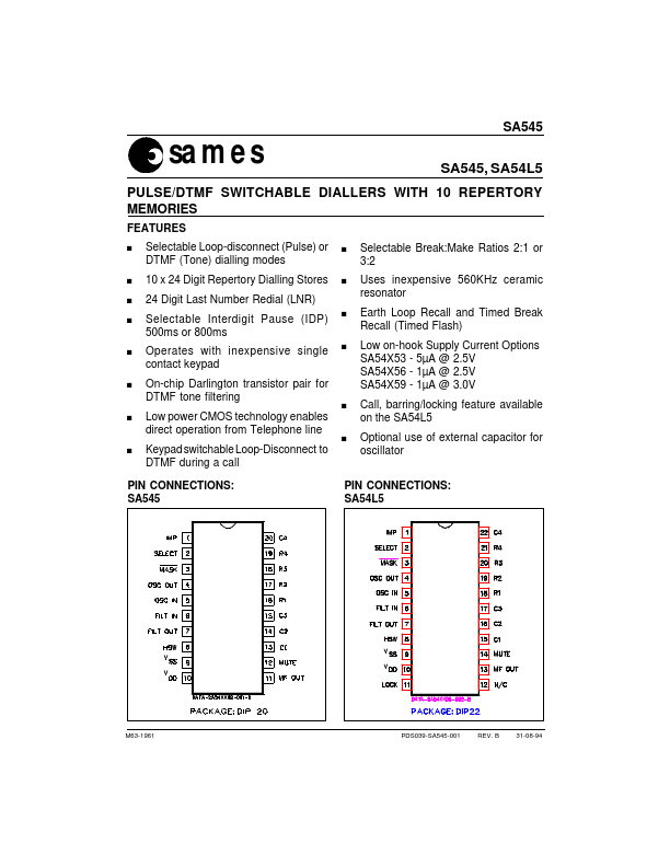 SA54L5 Sames