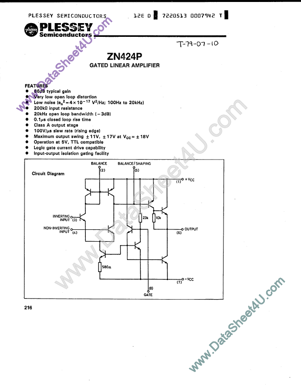 <?=ZN424P?> डेटा पत्रक पीडीएफ