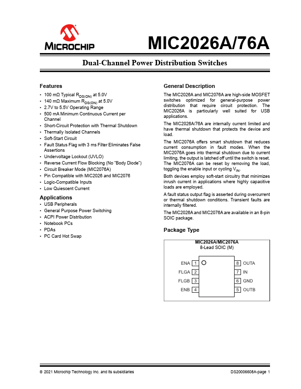 MIC2076A Microchip