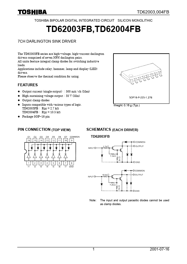 TD62004FB Toshiba